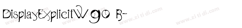 DisplayExplicitW90 R字体转换